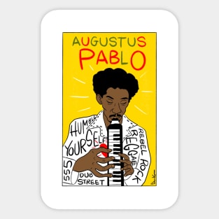 Augustus Pablo Roots Reggae Folk Art Sticker